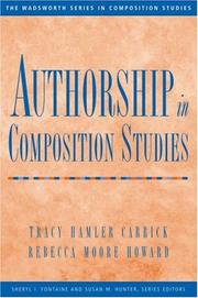 Cover of: Authorship in Composition Studies (Wadsworth Series in Composition Studies)