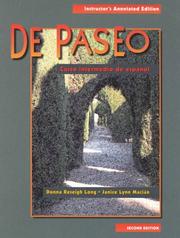 Cover of: De paseo