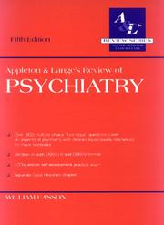 Cover of: Appleton & Lange's review of psychiatry by William M. Easson