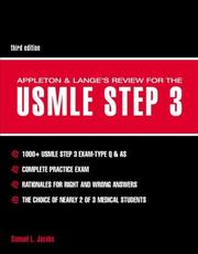 Cover of: Appleton & Lange's Review for the USMLE Step 3