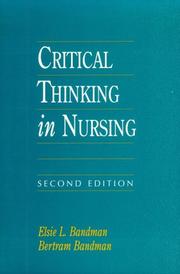 Cover of: Critical thinking in nursing