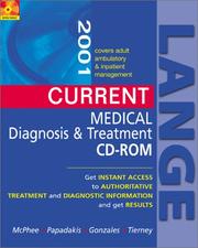 Cover of: Current Medical Diagnosis & Treatment 2001 CD-ROM (For Windows & Macintosh, Incl: Tierney; Curr Med Diag & Treat 2001, 40E/ Levine; Pkt Gd Commonly Prescribed Drugs/Nicoll; Pkt Gd Diag Tests, 3E) by Pdoadakis