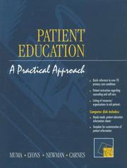 Cover of: Patient Education by Richard D. Muma