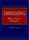 Cover of: Embalming