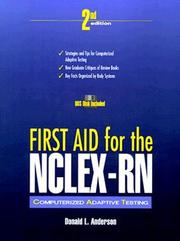 Cover of: First aid for the NCLEX-RN computerized adaptive testing