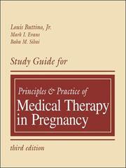 Cover of: Study Guide for Principles and Practice of Medical Therapy In Pregnancy