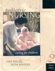 Cover of: Pediatric Nursing by Ruth Bindler, Ruth Bindler