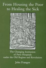 From housing the poor to healing the sick by John Frangos