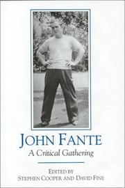 Cover of: John Fante by edited by Stephen Cooper and David Fine.