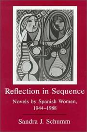 Cover of: Reflection in sequence: novels by Spanish women, 1944-1988