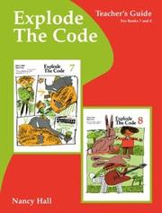 Cover of: Explode the Code Teacher's Guide/Key Books 7 - 8