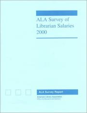 Cover of: Ala Survey of Librarian Salaries 2000 (Ala Survey of Librarian Salaries, 2000)