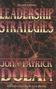 Cover of: Leadership strategies by [compiled by] John Patrick Dolan.