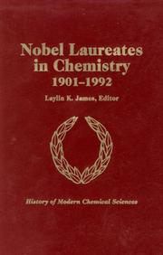 Cover of: Nobel Laureates in Chemistry, 1901-1992