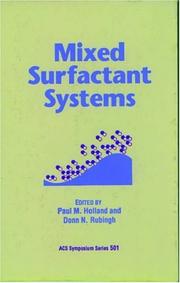 Cover of: Mixed Surfactant Systems (Acs Symposium Series) by Paul M. Holland