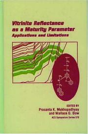 Cover of: Vitrinite Reflectance As a Maturity Parameter | 