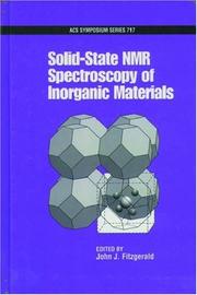 Cover of: Solid-state NMR spectroscopy of inorganic materials