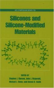 Cover of: Silicones and Silicone-Modified Materials (Acs Symposium Series)