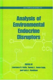 Cover of: Analysis of Environmental Endocrine Disruptors (Acs Symposium Series)