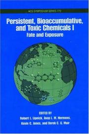 Cover of: Persistent, Bioaccumulative, and Toxic Chemicals: Volume I | 