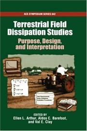 Cover of: Terrestrial field dissipation studies