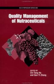 Cover of: Quality Management of Nutraceuticals (Acs Symposium Series)