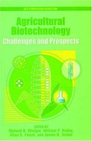 Cover of: Agricultural Biotechnology: Challenges and Prospects (Acs Symposium Series)