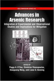 Cover of: Advances in arsenic research | 