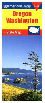 Cover of: American Map Oregon/Washington State Map (American Map)