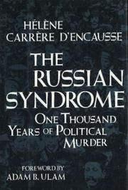 Cover of: The Russian syndrome: one thousand years of political murder