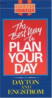 Cover of: The best way to plan your day