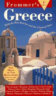 Cover of: Frommer's Greece (1st ed) by John Bozman, Michael C. Goldstein, Sherry Marker, Tom Stone, John S. Bowman