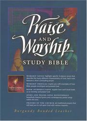 Cover of: Praise and worship study Bible: New Living Translation.