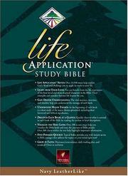Cover of: Life Application Study Bible, New Living Translation, Navy LeatherLike