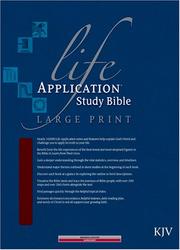 Cover of: Life Application Study Bible: King James Version, Burgundy Bonded Leather, Indexed