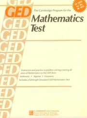 Cover of: The Cambridge program for the mathematics test