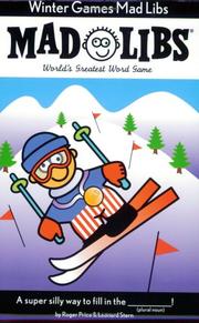 Cover of: Winter Games Mad Libs
