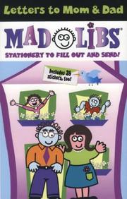 Cover of: Letters to Mom  &  Dad Mad Libs