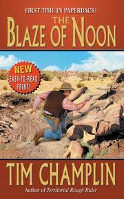 Cover of: The Blaze of Noon