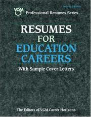 Cover of: Resumes for education careers by the editors of VGM Career Horizons.