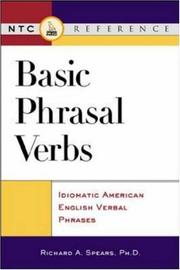 Cover of: Basic phrasal verbs by Richard A. Spears