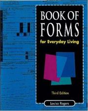 Cover of: Book of forms: for everyday living
