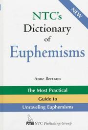 Cover of: NTC's dictionary of euphemisms
