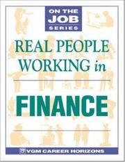 Cover of: Real People Working in Finance (On the Job)