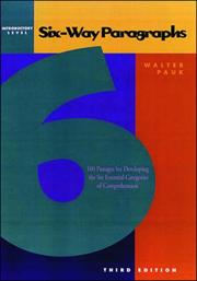 Cover of: Six-Way Paragraphs: Introductory