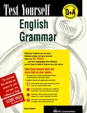 Cover of: English grammar