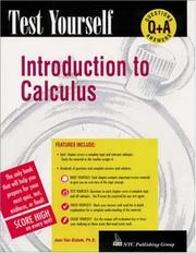 Cover of: Introduction to calculus by Joan Van Glabek