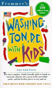 Cover of: Frommer's Washington, D.C., With Kids (3rd ed)