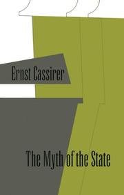 Cover of: The Myth of the State by Ernst Cassirer