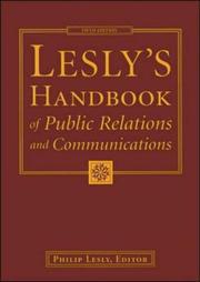 Cover of: Lesly's handbook of public relations and communications